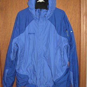 Marmot Shell Rain Jacket Blue Men Size Large